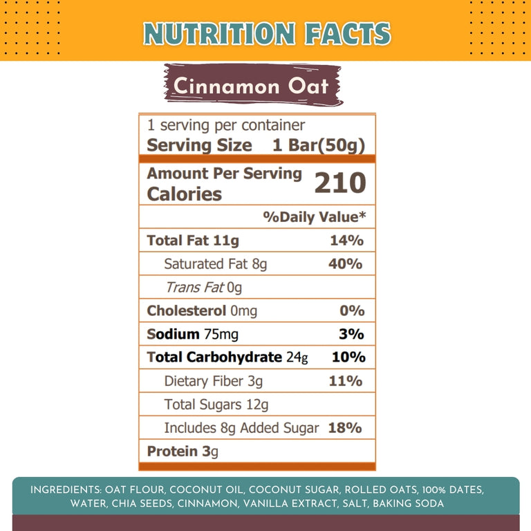 Cinnamon Oat Ziggy Bars