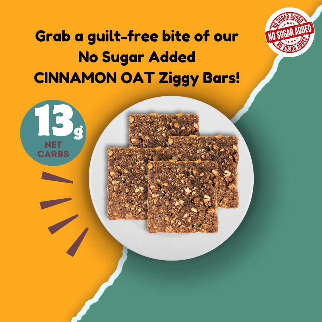 No Sugar-Added Cinnamon Oat Ziggy Bars