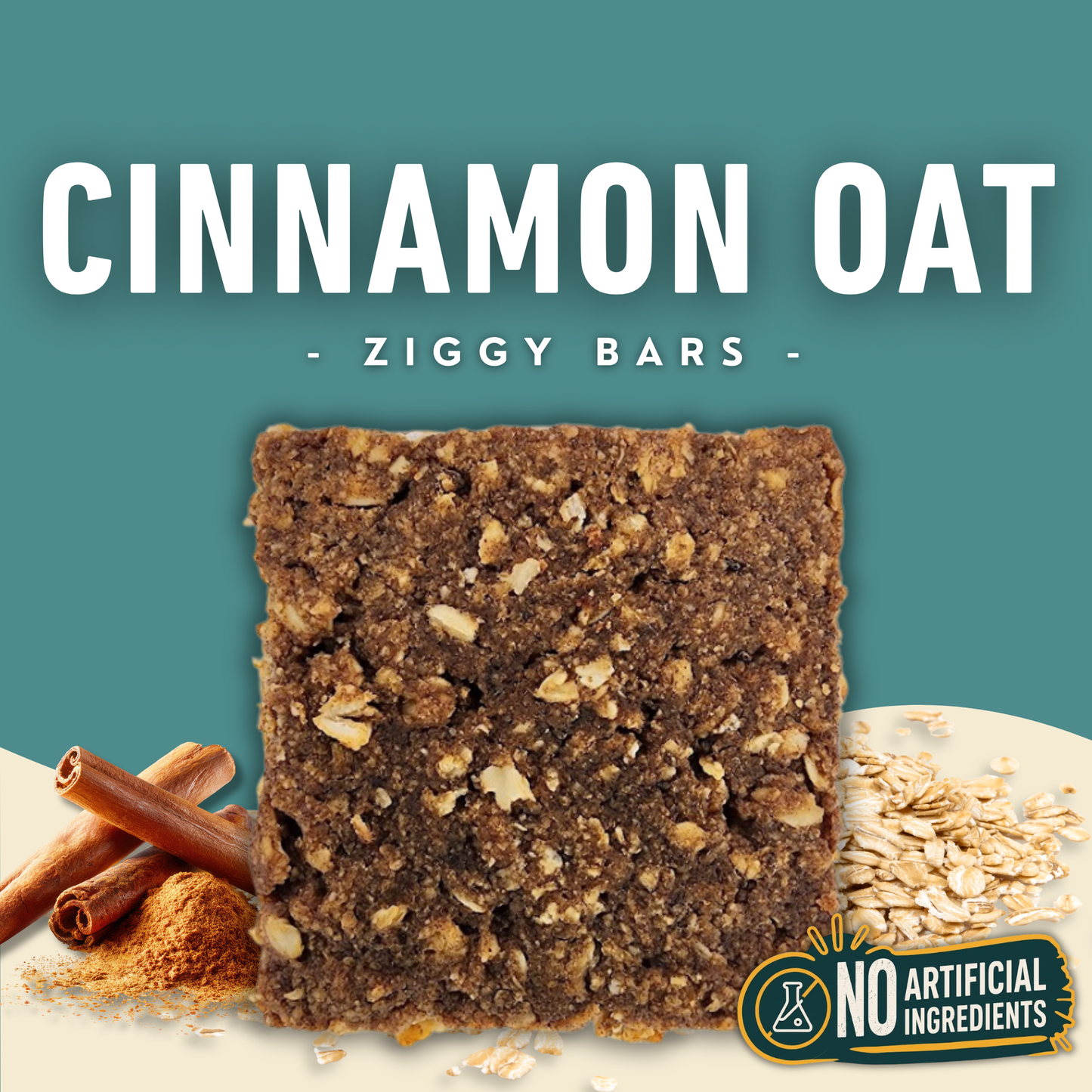 Cinnamon Oat Ziggy Bars
