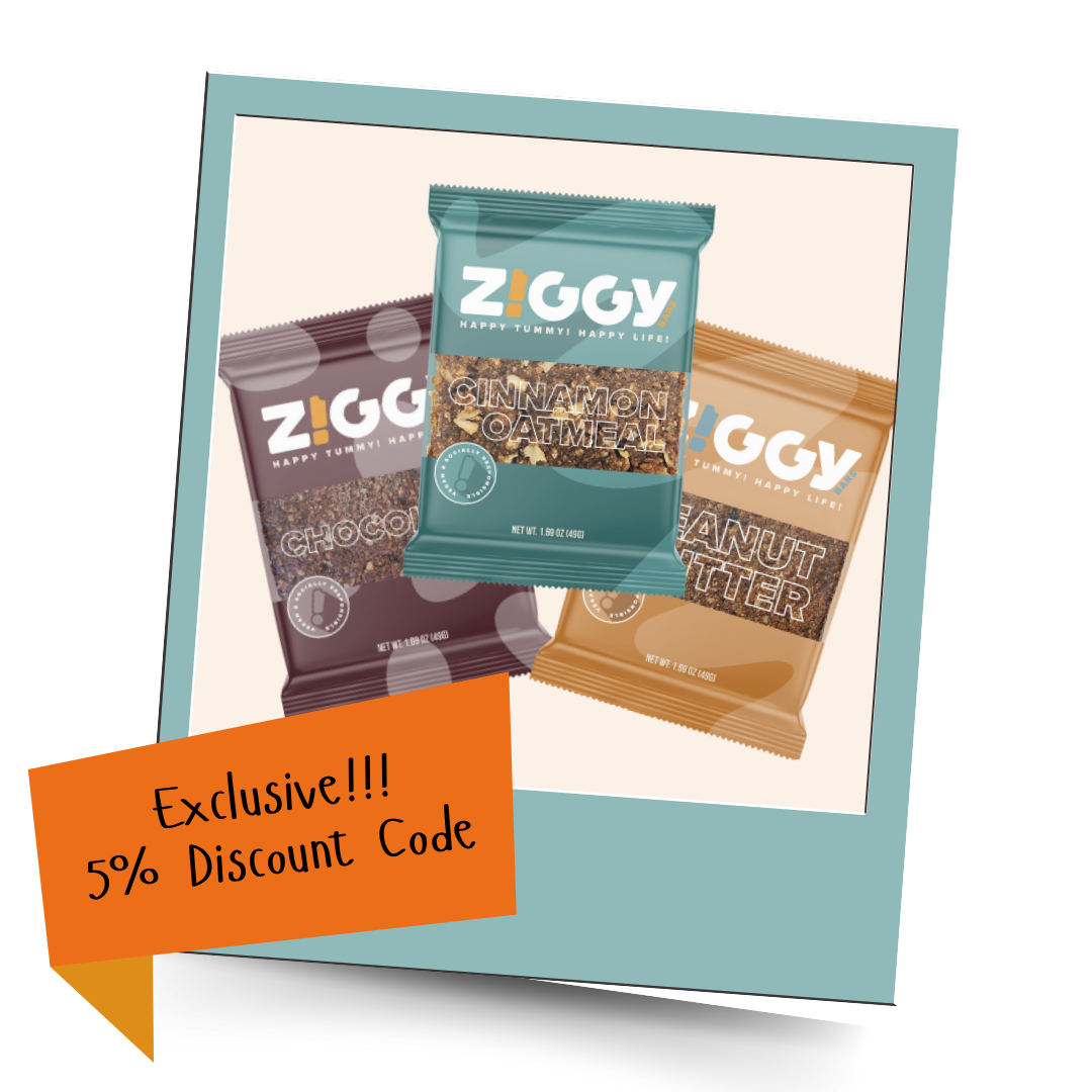 Giving 5% discount for healthy snack bars to become followers | Ziggy Bars