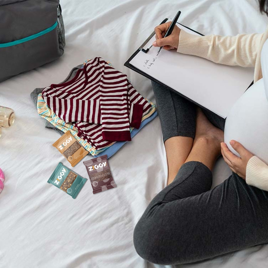 Variety Snack Bars in the bed