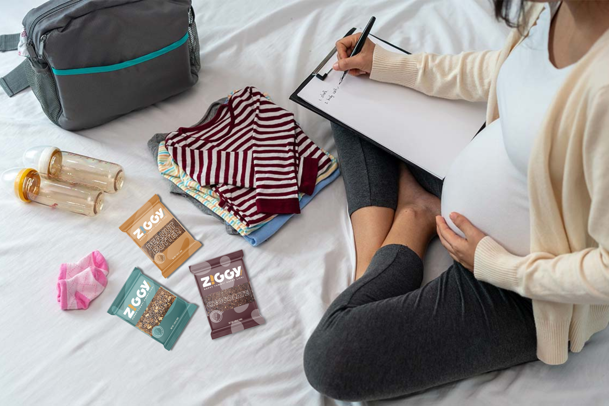 A pregnant woman gives a 10% commission for each order of snack bars.